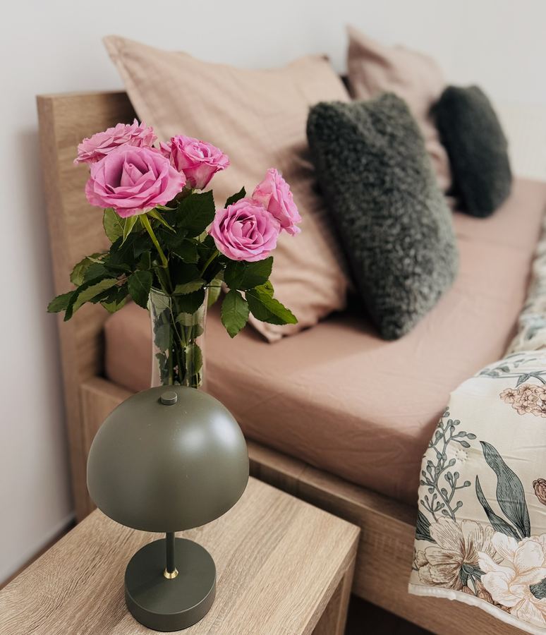 Detail lozniceho koutu apartmanu